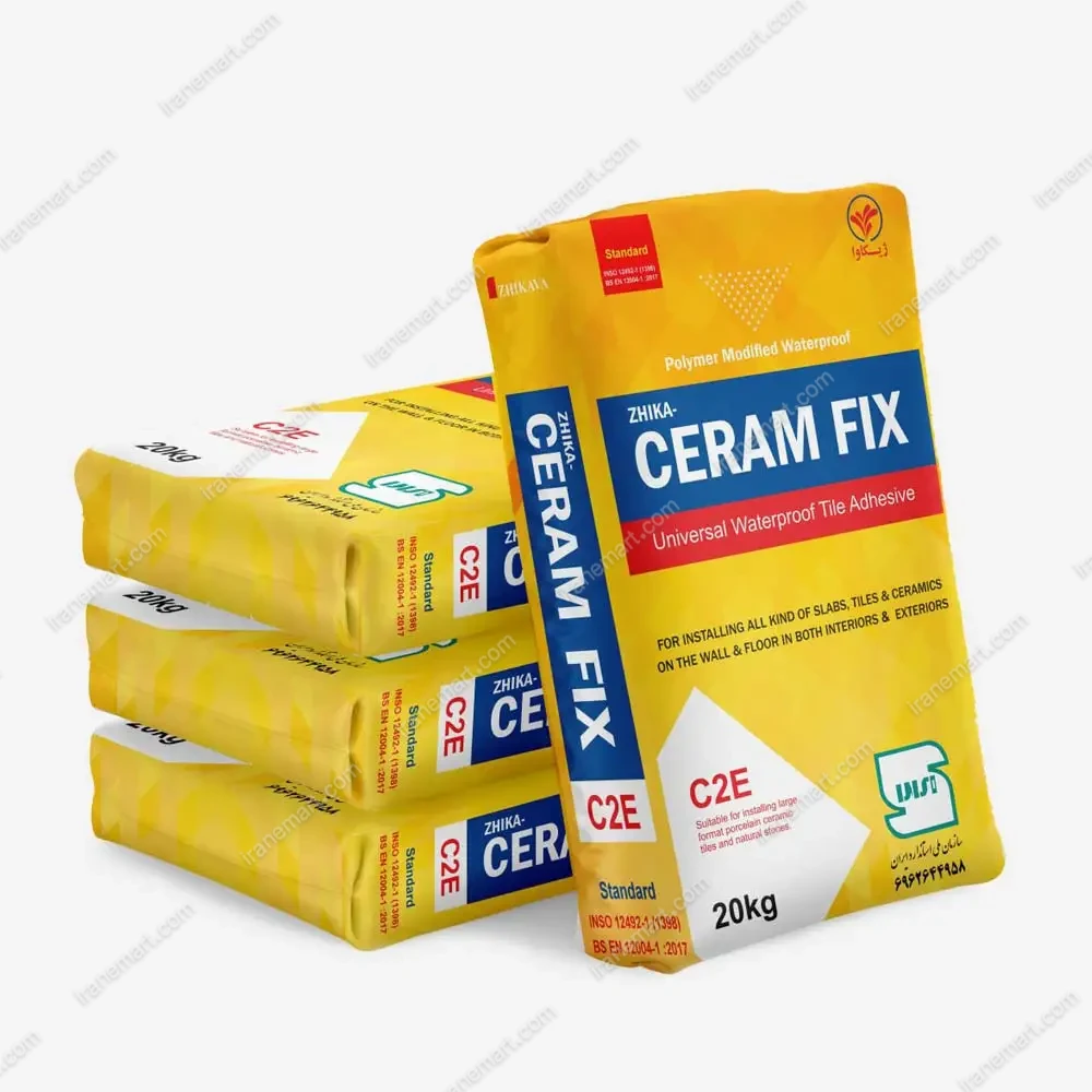 چسب کاشی صادراتی پودری سرام فیکس C2E